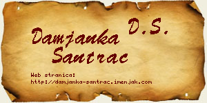 Damjanka Santrač vizit kartica
